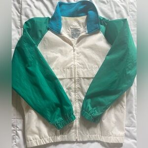 Color Blocked Vintage Windbreaker Zip Up